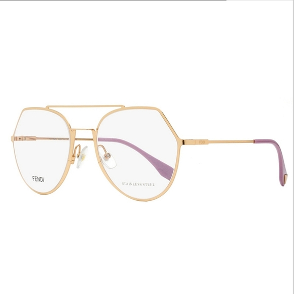 Gold Frame 53mm Authentic Fendi Optical Glasses FF0329 - Picture 3 of 9